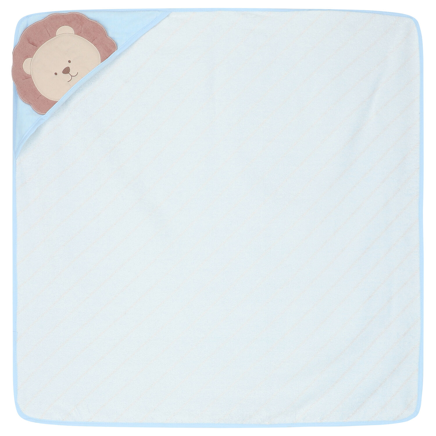 Blue & White Lion Baby Towel, 2, hi-res image number null